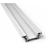 Power LED Profil Kanal 5436 Eloksallı 40X15MM Alüminyum Soğutucu 1 Metre LED Şerit Aydınlatma - Gümüş