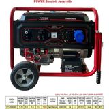 Power LT9000 EN 9,75 Kva Benzinli Jeneratör Ipli Marşlı
