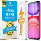 Power Theory iPhone 11 için tasarlanmıştır, iPhone XR Ekran Koruyucu Temperli Cam [9H Sertlik], Kolay Kurulum Kiti,%99 HD Kabarcıksız Şeffaf, Kılıf Dostu, Çizilmez, 2'li Paket