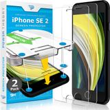 Power Theory iPhone SE 2. ve 3. Nesil Premium Kırılmaya Dayanıklı Temperli Cam [9H Sertlik] için 2'li Paket Ekran Koruyucu, Kolay Kurulum, HD Şeffaf, Kabarcıksız, Kılıf Dostu, [Çizilmez], Leke