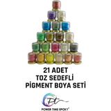Power Time Epoxy 21'li Toz Sedefli Metalik Epoksi Pigment Boya Seti