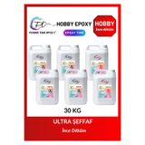 POWER TIME EPOXY 30 Kg Hobby Epoxy/ Ultra Şeffaf Epoksi Reçine Ince Döküm