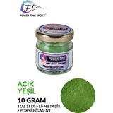 Power Time Epoxy Sedefli Metalik Toz Pigment Boya Epoksi Için 10 gr - Açık Yeşil