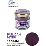 Power Time Epoxy Sedefli Metalik Toz Pigment Boya Epoksi Için 10 gr - Patlıcan Moru