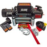 Power Winch 13500 Lb Çelik Halatlı Off-Road 4x4 Elektrikli Vinç 12 V