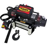 Power Winch 13500 Lb Elektrikli Vinç 12 V Çelik Halatlı 6 Ton Kaldırma Kapasitesi ile Güçlü Performans