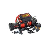 Power Winch 13500 Lb Sentetik Halatlı Off-Road 4x4 Elektrikli Vinç Kırmızı Halat 12V