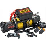 Power Winch Elektrikli Vinç 13500 Lb Kaldırma Kapasitesi 12V Sentetik Halatlı Off-Road