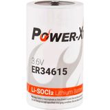 Power-xtra 3.6V ER34615 D Size Li-SOCI2 Lithium Pil