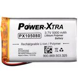 Power-xtra PX105080 3.7V 5000 Mah Devreli 3.0A Li-Polymer Pil