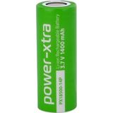 Power-Xtra PX18500-14P - 3.7V 1400 Mah Li-Ion Pil - Başsız - 5c