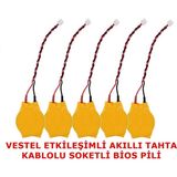 Power-Xtra Vestel Etkileşimli Faz-1 Akıllı Tahta CR2032 Kablolu Soketli Bios Pili 5'li