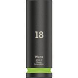 PowerA Wera 05004835001 8790 C Impaktor Deep Lokma Anahtar 1/2 Inç Tahrikli, Parlak Yeşil, 18,0 x 83,0 mm - Renkli