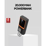 Powerbank 20000 Mah Dijital Ekranlı Ve Çok Kablolu Hızlı Şarj Cihazı Mir06424730