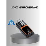 Powerbank 20000 Mah Yüksek Kapasiteli ve 22.5W Hızlı Şarj Destekli - 0 - Siyah - std
