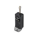 Powerbank 50.000 Mah Taşınabilir Batarya Şarj Aleti Kamp Araç Seyhat Dahili Kablolu 22.5 Watt - Siyah