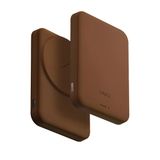 Powerbank 5000 Mah Lexa Vegan Deri Slim 20W Hızlı Şarj Pocketslim™ Magsafe Özellikli Şık Tasarım - Kahverengi
