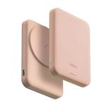 Powerbank 5000 Mah Lexa Vegan Deri Slim 20W Hızlı Şarj Pocketslim™ Magsafe Özellikli Şık Tasarım - Pembe