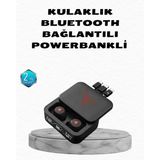 Powerbank Özellikli Bluetooth Kablosuz Kulaklık - Dokunmatik Kontrol, Uzun Pil Ömrü, Ergonomik Tasarım ( Lisinya )
