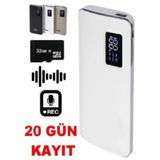 Powerbank Ses Kayıt Cihazı 20 Gün Kayıt Yüksek Ses Kalitesi