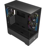 Powerboost 750W 80+ Bronze PB-J9031B 3-Argb Fanlı Gaming Mid-Tower Pc Kasası - Siyah - 200 W