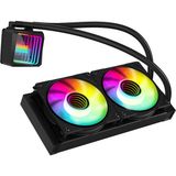 PowerBoost ALPHA 240B 240 mm Siyah ARGB 2 Fanlı Uyumlu CPU Sıvı Soğutma