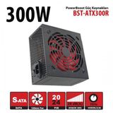 PowerBoost BST-ATX300R 300 Watt Ppfc 12 cm Kırmızı Fanli Atx Psu Retail Box