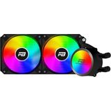 PowerBoost NOBLE 240 Rainbow Fanlı 240LGA1700-AM4-AM5 Siyah Uyumlu Sıvı Soğutma Sistemi