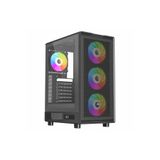 PowerBoost PB-A601B 600W 80+ USB 3.2 LED ATX Mid Tower Siyah Kasa
