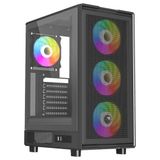 PowerBoost PB-A601B 600W 80+ USB 3.2 LED ATX Mid Tower Siyah Kasa