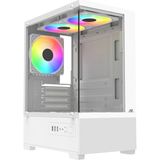 Powerboost PB-M5001W 500W 3-12CM Rainbow Fanlı USB 3.0 Seaview M-Atx Gaming Beyaz Kasa Boş Bilgisayar Kasası - yok