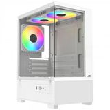 Powerboost Pb-M5001w Sea Vıew M-Atx 3X Raınbow Fan Beyaz Akvaryum 500W Gamıng Kasa