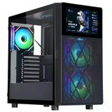 Powerboost Pb-P4367bb Atx Usb3.0 Lcd Mesh Panel Argb Fan Siyah (Psu Yok) Gamıng Kasa