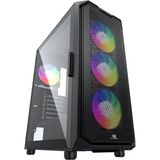 PowerBoosT PB-P521B 750W 80+ Bronz USB 3.2 ARGB ATX Mid Tower Siyah Kasa