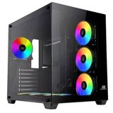 PowerBoost PB-SS02B Sea Wiew 7-RGB Fanlı Gaming Mid-Tower PC Kasası