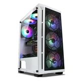 Powerboost Pb-T001bw Atx Usb3.0 Mesh 4X120mm Rgb Fan Beyaz (Psu Yok) Gamıng Kasa
