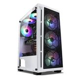 PowerBoost PB-T001BW USB 3.2 RGB ATX Mid Tower Beyaz Kasa