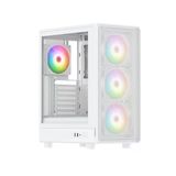 Powerboost Pba5065w-650W 80+ Bronze 4-Argb Fan Mesh Usb 3.0 Mid-T Atx Gaming Beyaz Kasa