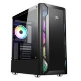 PowerBoost VK-G3701B 550W 80+ USB 3.2 ARGB ATX Mid Tower Siyah Kasa