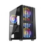 Powerboost Vk-H002b Usb3.0 4X14cm Argb Fanli Mesh Panel Siyah Kasa Psu Yok
