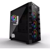 Powerboost X59RGB-650W 80+ USB 3.0 Tempered Glass 6 x Rgb Fanlı Gaming Kasa (JBST-X59RGB-650) (Kdo) - Yok