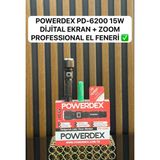 Powerdex 6200 15W 1500 Lümen El Feneri - Siyah - Gri - 15 W