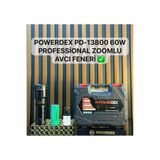 powerdex Pd-13800 Profesyonel Büyük Avcı Feneri 60w 6000 Lümen Zoomlu