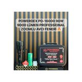Powerdex PD-16000 9000 Lümen Profesyonel Zoomlu Güçlü Uzun Menzilli Avcı El Feneri