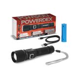 Powerdex Pd-6200 El Feneri Şarjlı 15w 1500 Lümen Su Geçirmez Siyah