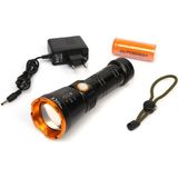 Powerdex PD-6682 15WATT Profesyonel Şarjlı El Feneri Siyah Renkli LED Ampul ile Enerji Tasarruflu