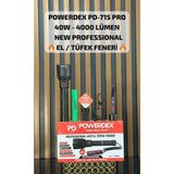 Powerdex PD-715 Pro 40W & 4000 Lümen Profesyonel El & Tüfek Feneri
