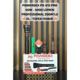 Powerdex Pd-815 Pro 40w & 4000 Lümen Professional Zoom Lu El & Tüfeg Feneri Siyah