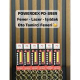 Powerdex PD-8989 Şarjlı LED El Feneri Lazer Işıldak Oto Tamirci Kamp Çalışma Lambası - Kırmızı - Sarı