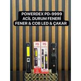 Powerdex Pd-9999 Profesyonel Tamirci Lambası | Cob Led – 360° Döner Başlık – Mıknatıslı – Çakar Mod – Şarjlı